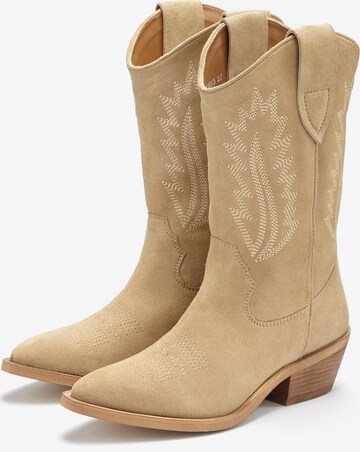 LASCANA Cowboy boot in Beige