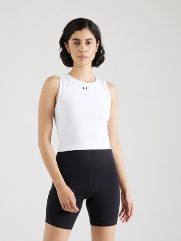 Top sportivo di UNDER ARMOUR in bianco: frontale