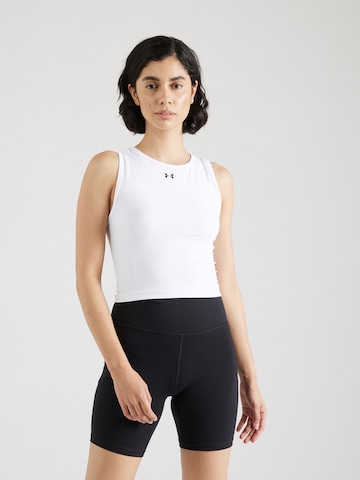 UNDER ARMOUR Sports Top in White: front
