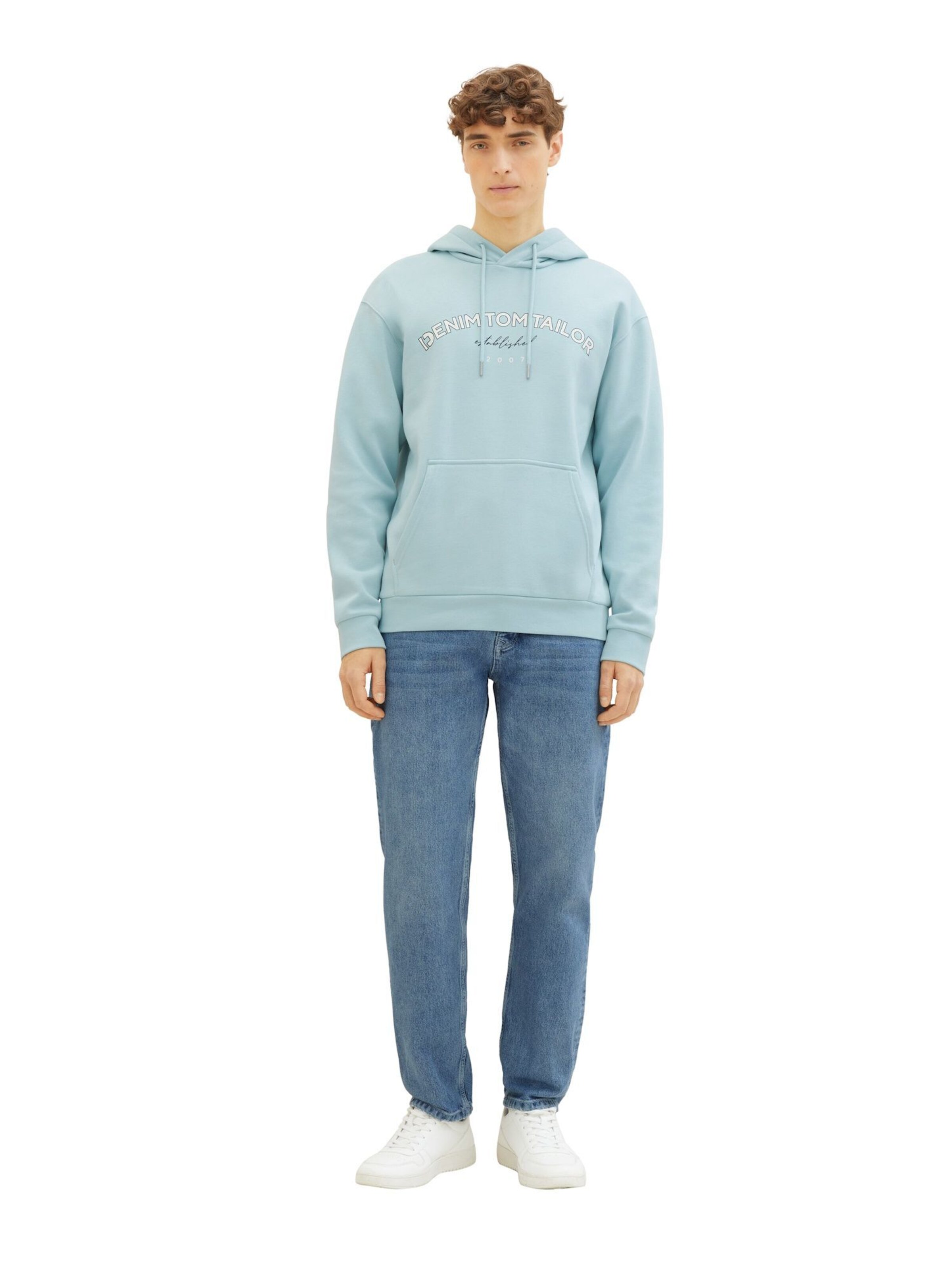 TOM TAILOR DENIM Sweatshirt i blå