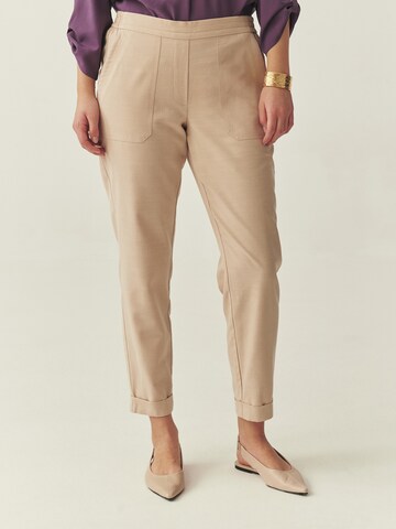TATUUM Zúžený Kalhoty 'Sudikaria' – béžová: přední strana