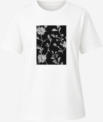 LEAFLETIC Oversizeshirt 'Leafletic Women’s Crew Neck Oversized T-Shirt' in Weiß: Vorderseite