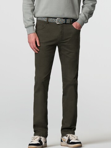 Coupe slim Jean 'Diego' MEYER en vert : devant