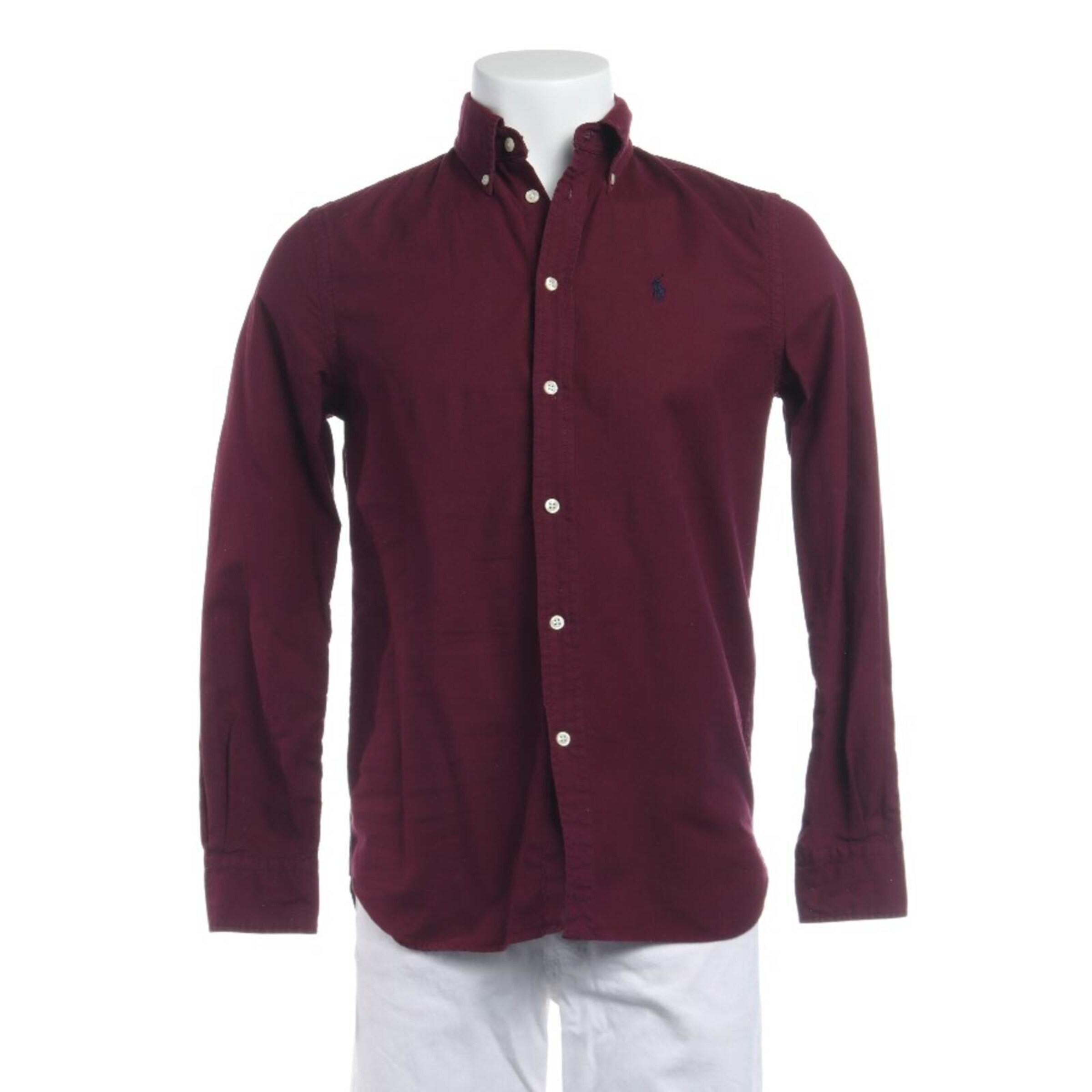 Polo Ralph Lauren Freizeithemd / Shirt / Polohemd langarm in XS in bordeaux, Produktansicht