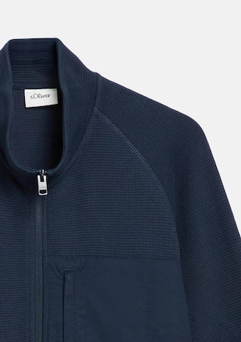s.Oliver Sweat jacket in Blue: front