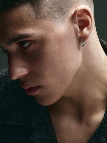 REYTEL - Pendientes 'BAGUES' en plata: frente