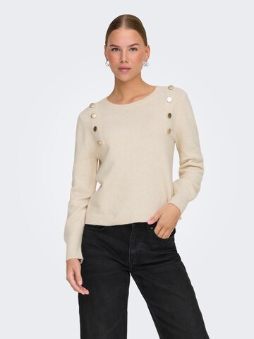ONLY Tröja 'ONLJeanett' i beige: framsida