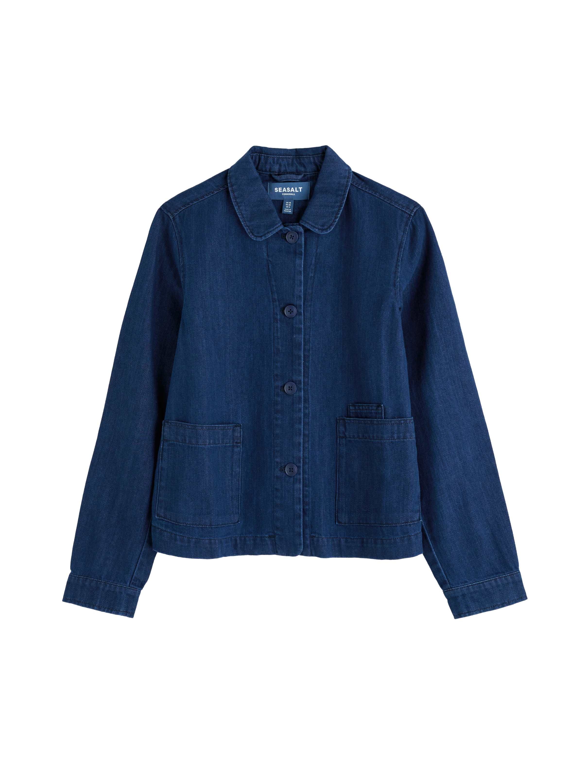 Seasalt Cornwall Übergangsjacke 'Coombe Lane' in Blau: Vorderseite