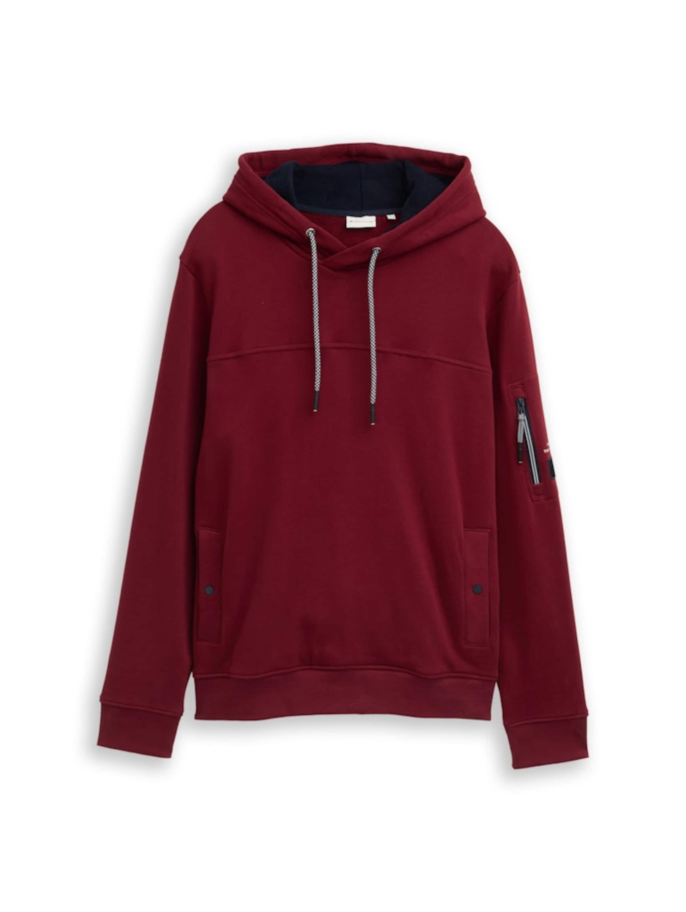 Sweat-shirt TOM TAILOR en rouge : devant