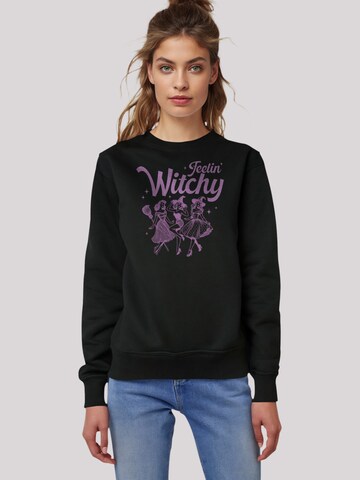 F4NT4STIC Sweatshirt 'Halloween Witch feelin witchy' in Schwarz: Vorderseite