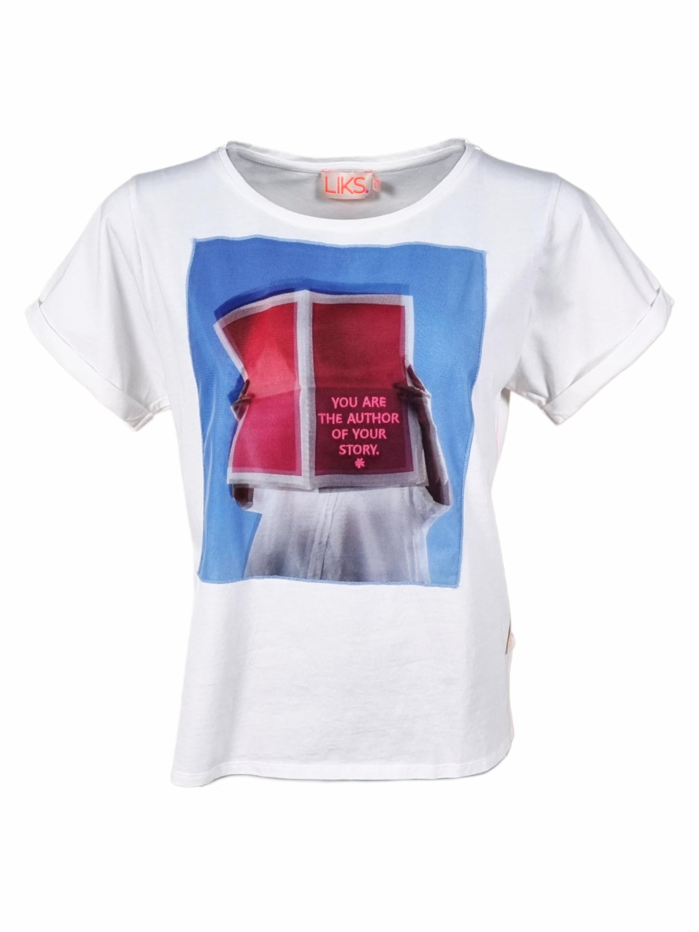 T-shirt LIKS. Munich en blanc : devant