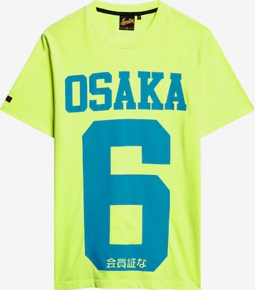 Tricou 'Osaka' de la Superdry pe verde: față