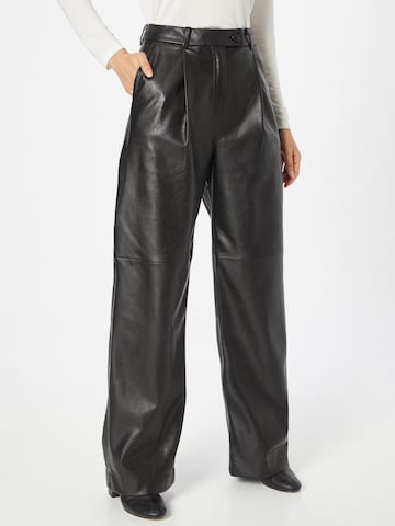 Wide Leg Pantalon à pince Samsøe Samsøe en noir : devant