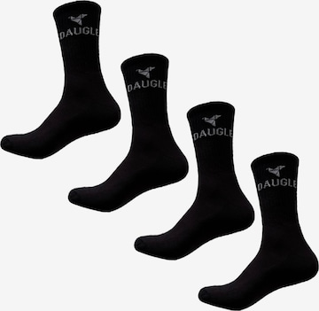 DAUGLE Urheilusukat 'DAUGLE Athletic Training Socks' värissä musta: etupuoli