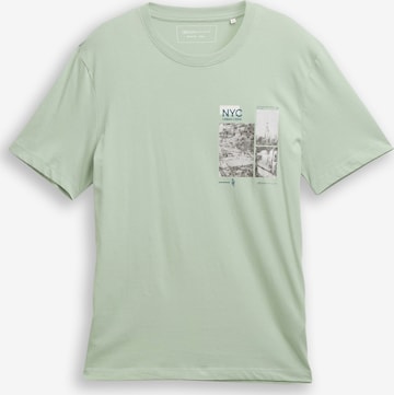 TOM TAILOR DENIM T-Shirt in Grün: Vorderseite