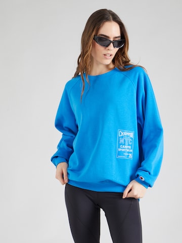 Champion Authentic Athletic Apparel Sweatshirt in Blue: front