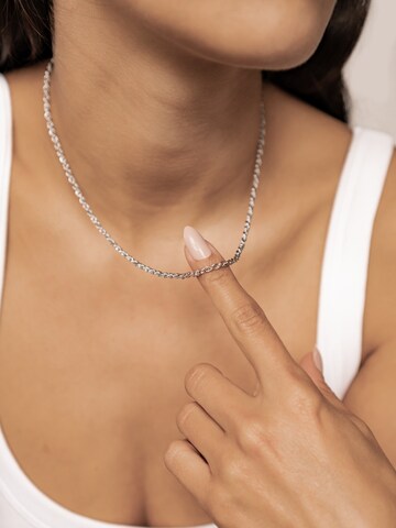 Hey Happiness - Cadena 'Rope' en plata