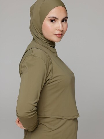 SIYA Swimwear T-Shirt Badeanzug 'Hijab' in Grün