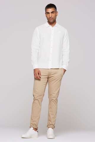 CMPD Slim fit Button Up Shirt in White
