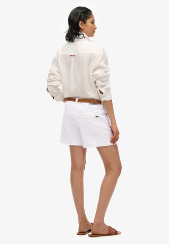 Superdry Regular Trousers in White