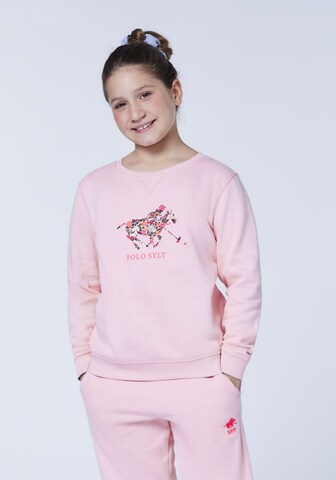 Polo Sylt Sweatshirt in Pink: Vorderseite