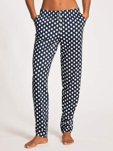 CALIDA Pajama Pants in Blue: front