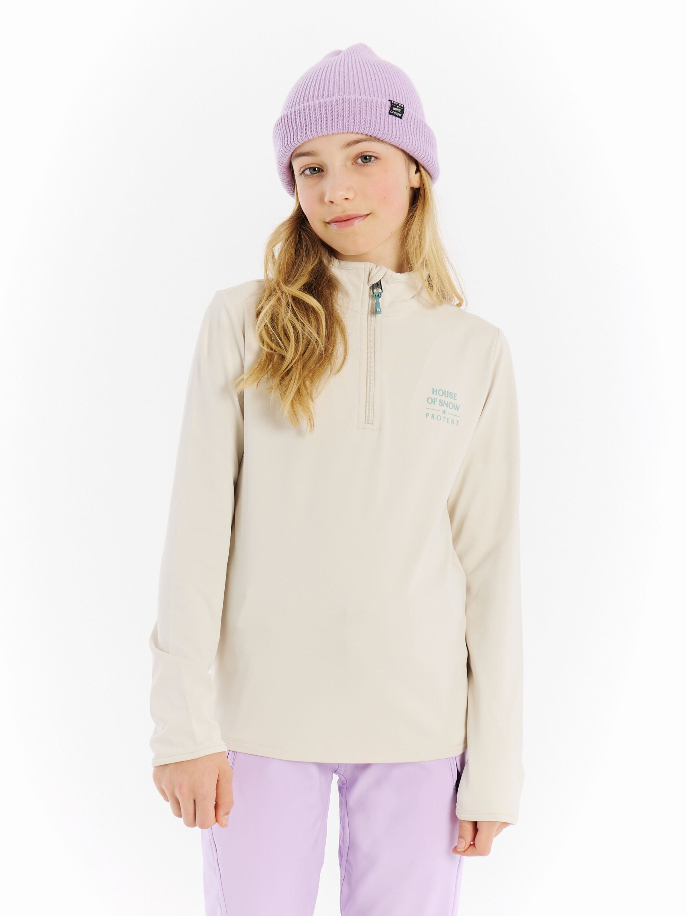 PROTEST Sportief sweatshirt in Wit: voorkant