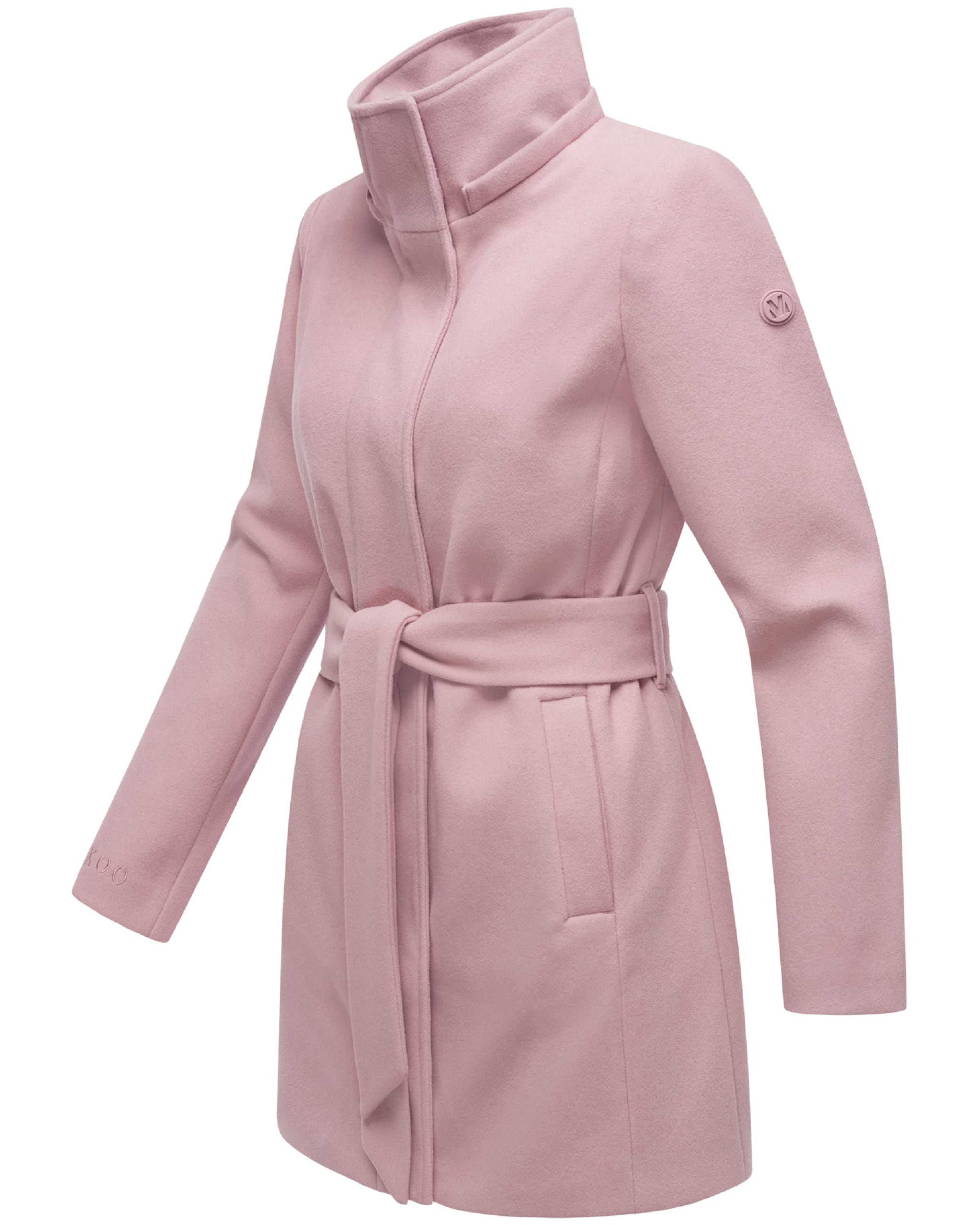 Palton de primăvară-toamnă 'Katalinaa' de la MARIKOO pe roz
