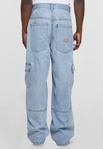 SOUTHPOLE Wide leg Cargo jeans in Blue