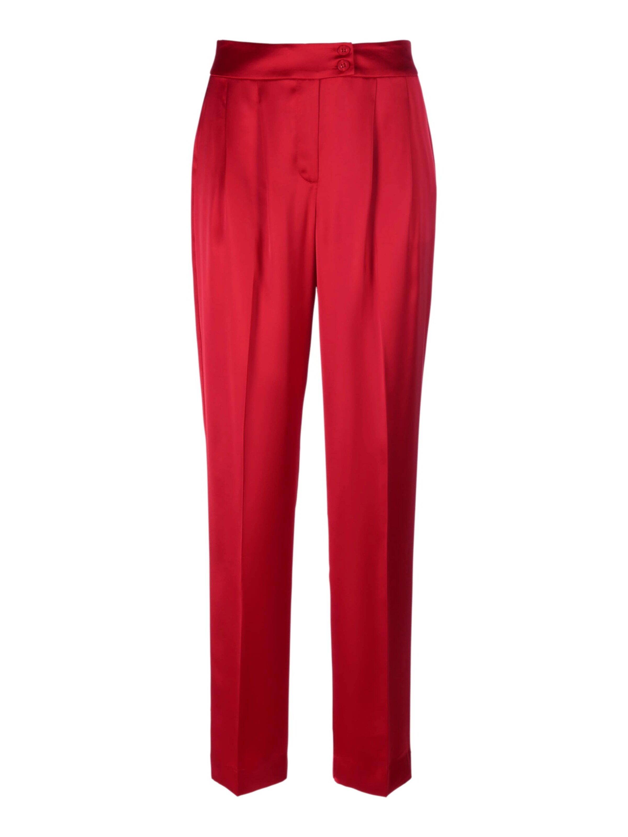 MADELEINE Pantalon à pince en rouge carmin, Vue avec produit