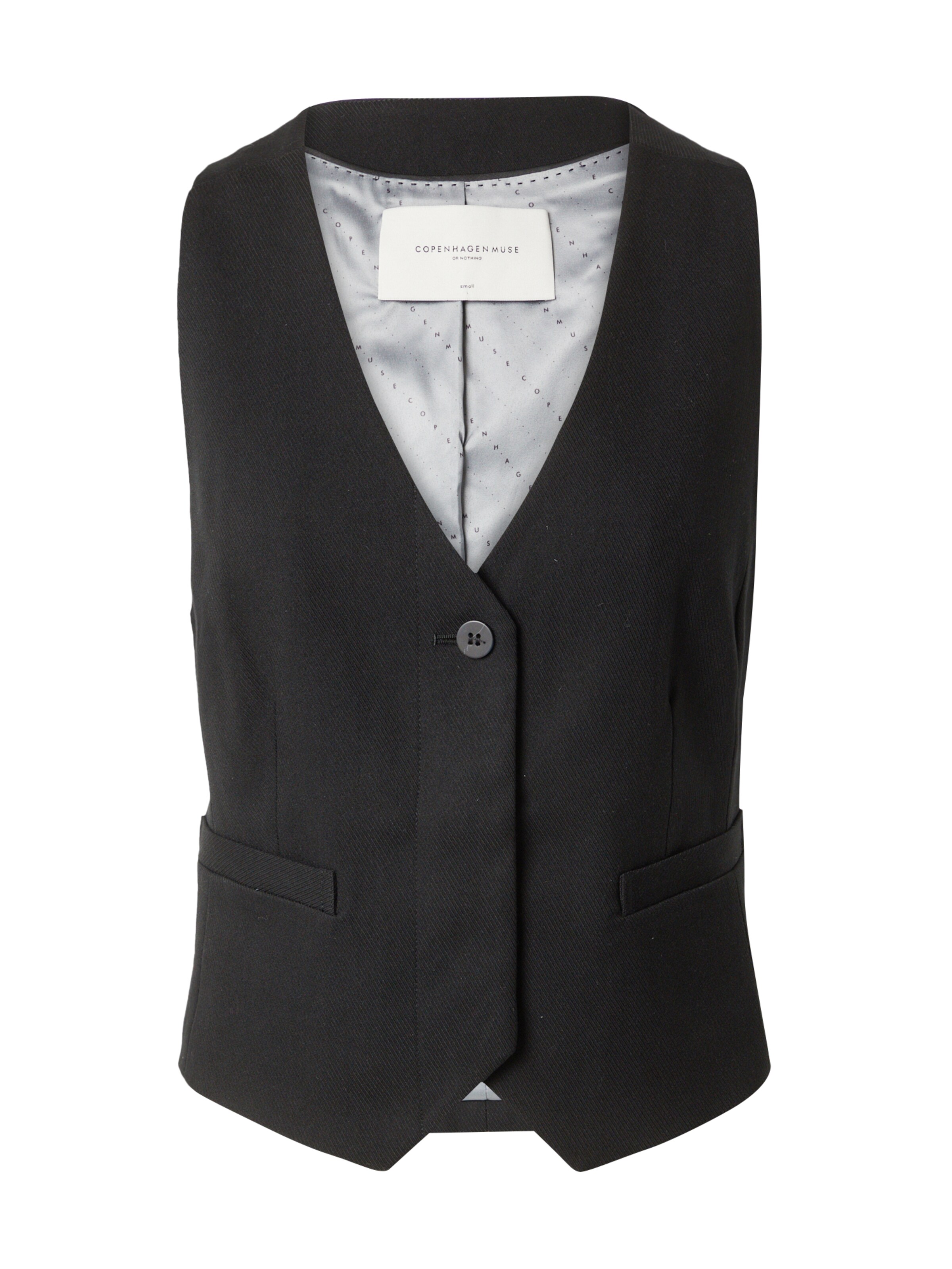 Cph MusePrsluk od odijela 'TAILOR' - crna boja: prednji dio