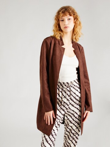 ONLY Between-seasons coat 'SOHO' in Brown: front