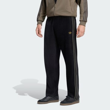 ADIDAS ORIGINALSregular Hlače 'Firebird' - crna boja: prednji dio
