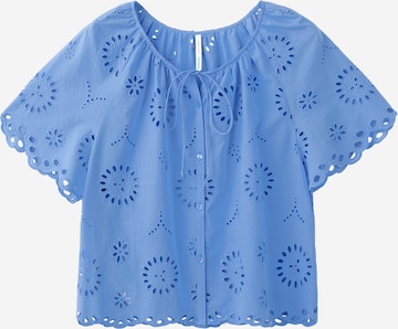 MANGO Bluza 'BROTES' | modra barva: sprednja stran
