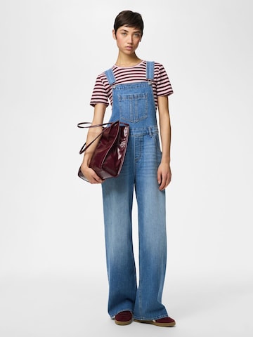 Loosefit Pantaloni con pettorina 'PCGrace' di PIECES in blu