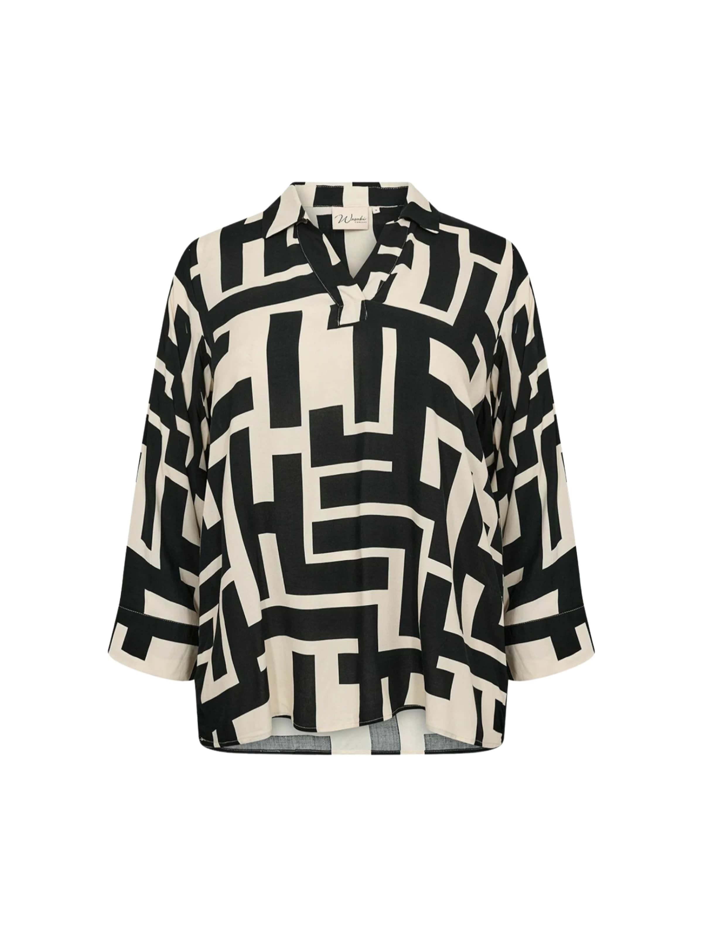 Wasabi Concept Bluse 'Alava' i sort: forside