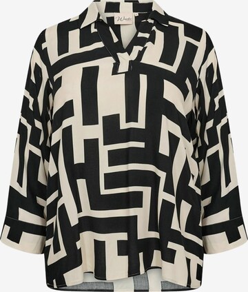 Camicia da donna 'Alava' di Wasabi Concept in nero: frontale