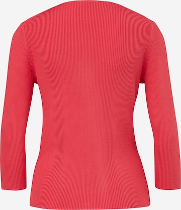 COMMA Knit Cardigan in Red: back