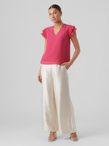 Chemisier 'HAILEY' VERO MODA en rouge