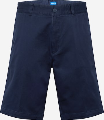 HUGO Blue - Pantalón chino 'Dante242' en azul: frente