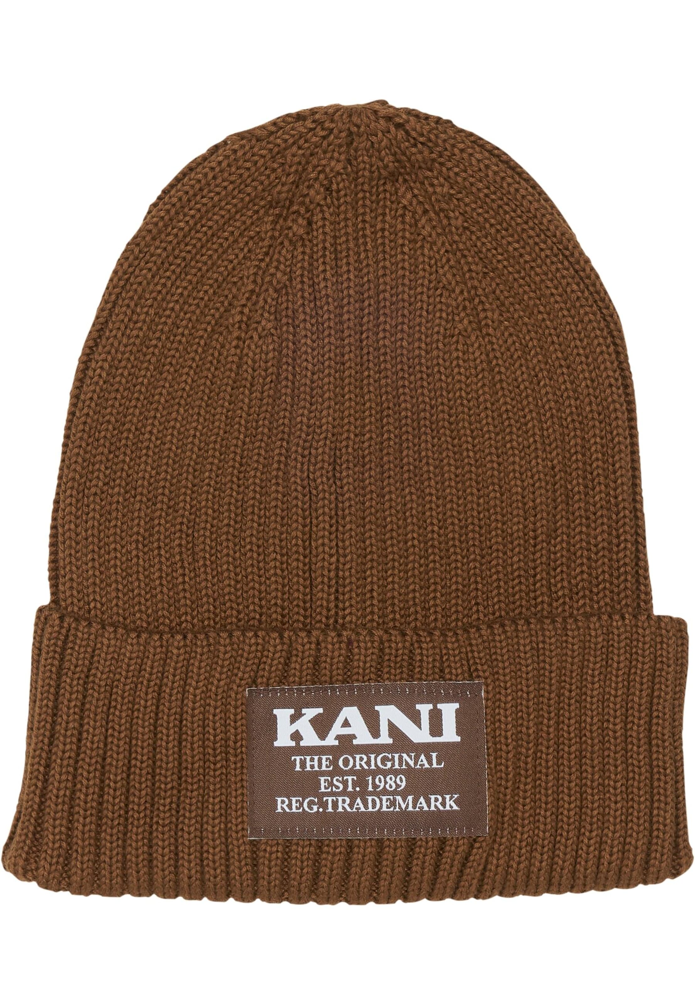Bonnet Karl Kani en marron : devant