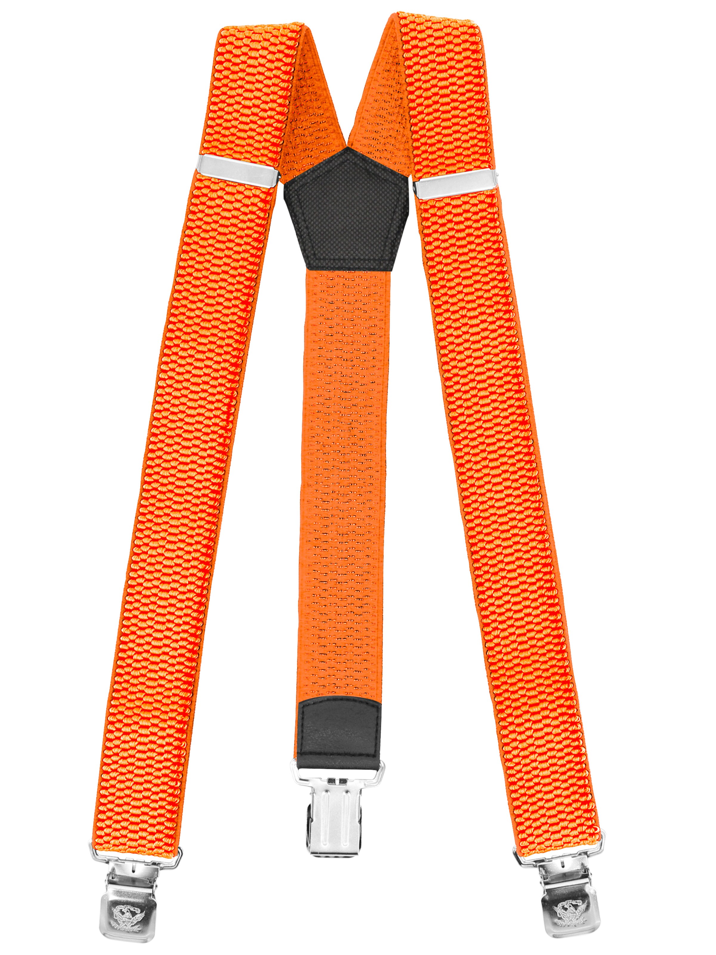 Fabio Farini Suspenders in Orange: front
