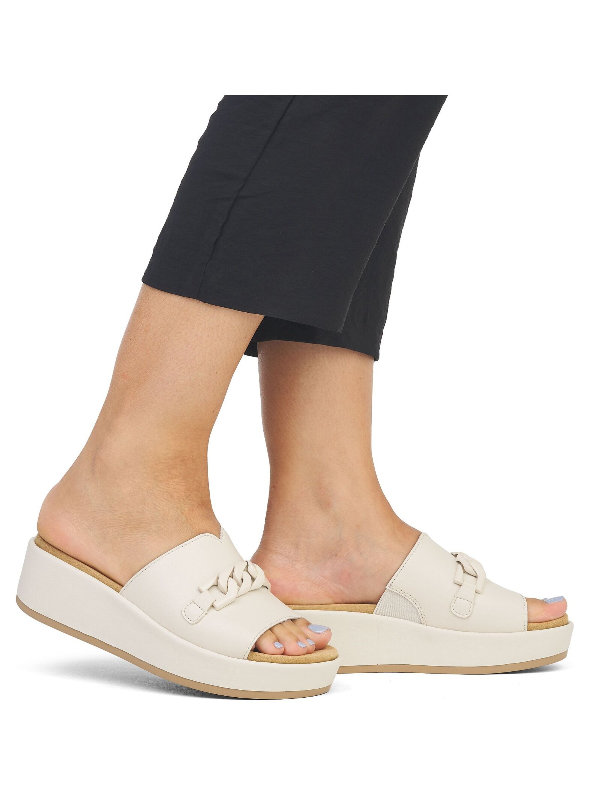 REMONTE Pantolette in Beige