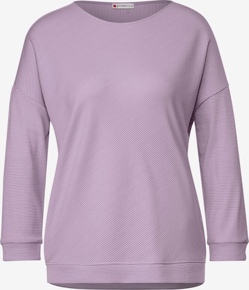 T-shirt STREET ONE en violet : devant