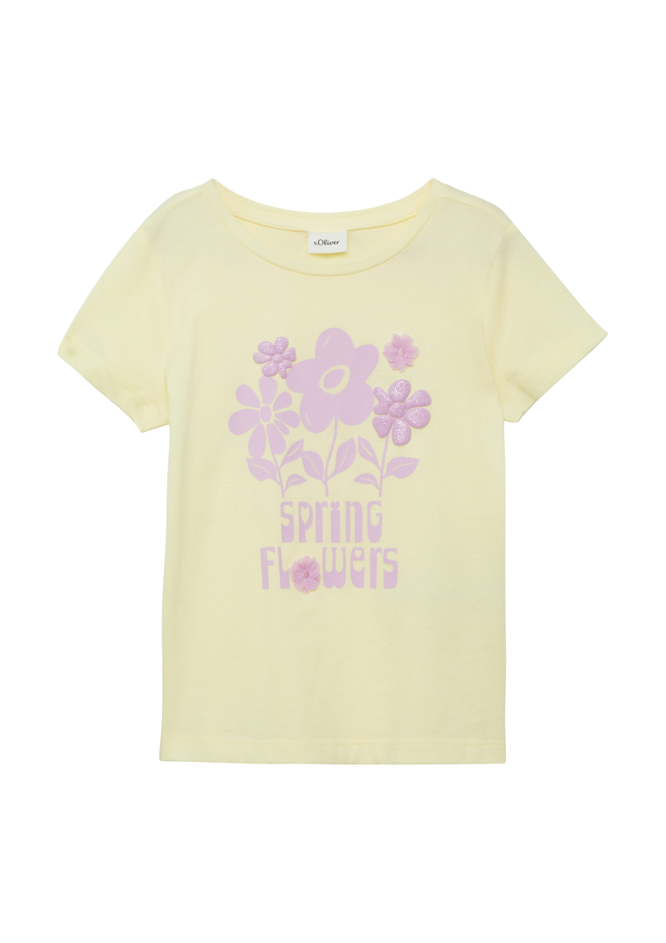 T-Shirt s.Oliver en jaune : devant