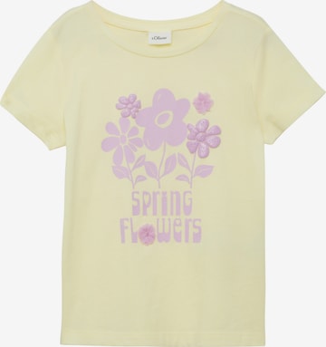 T-Shirt s.Oliver en jaune : devant
