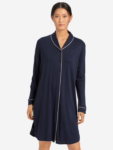 Hanro Nightgown 'Natural Comfort' in Blue