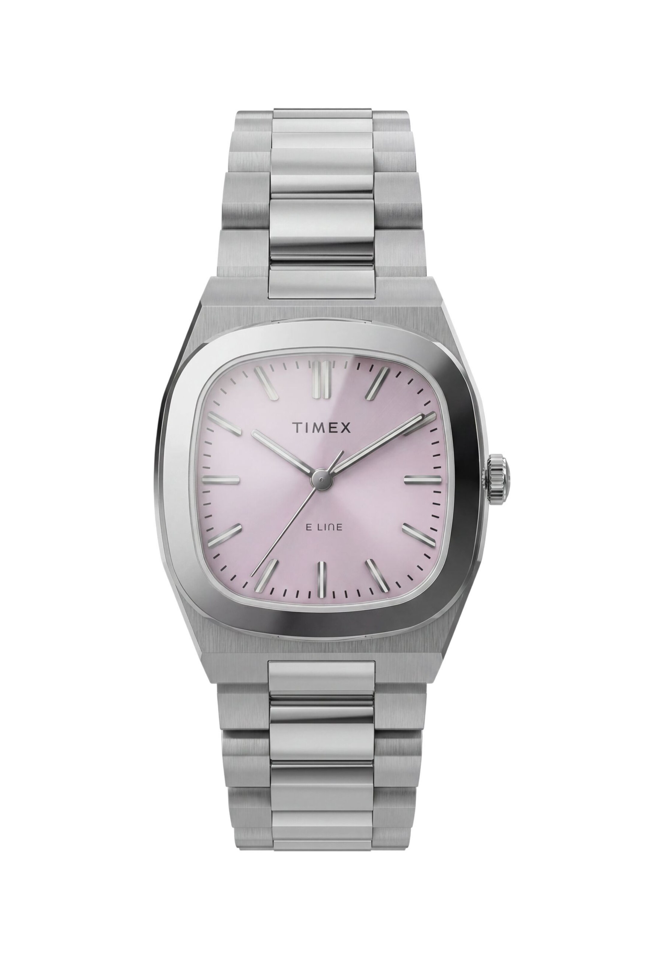 Montre à affichage analogique 'E Line ' TIMEX en argent : devant