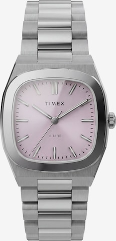 Montre à affichage analogique 'E Line ' TIMEX en argent : devant
