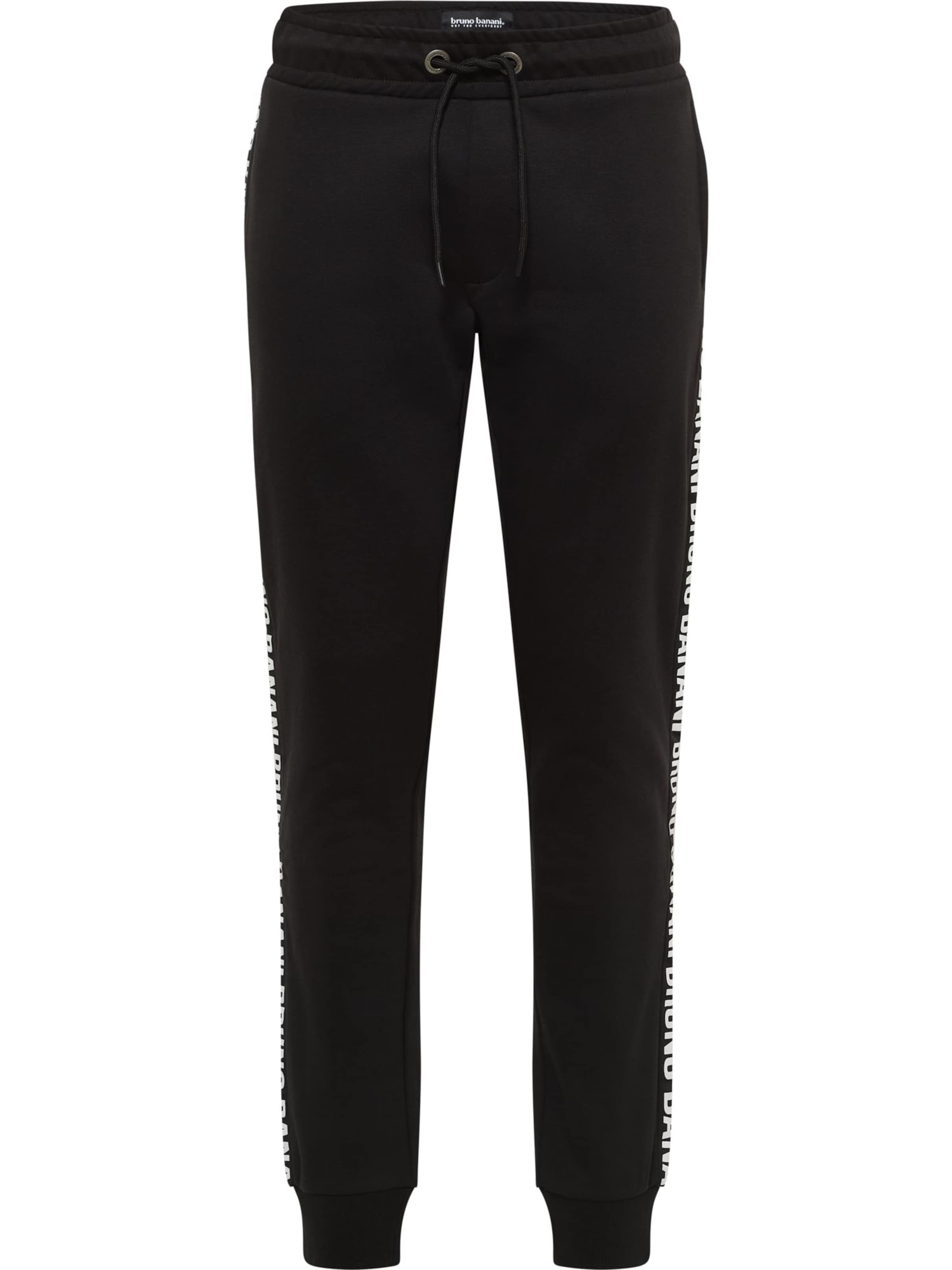 Bruno Banani Broek 'FRANCO' in de kleur Zwart / Wit, Productweergave